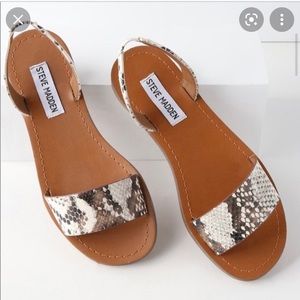 Steve Madden snakeskin sandals